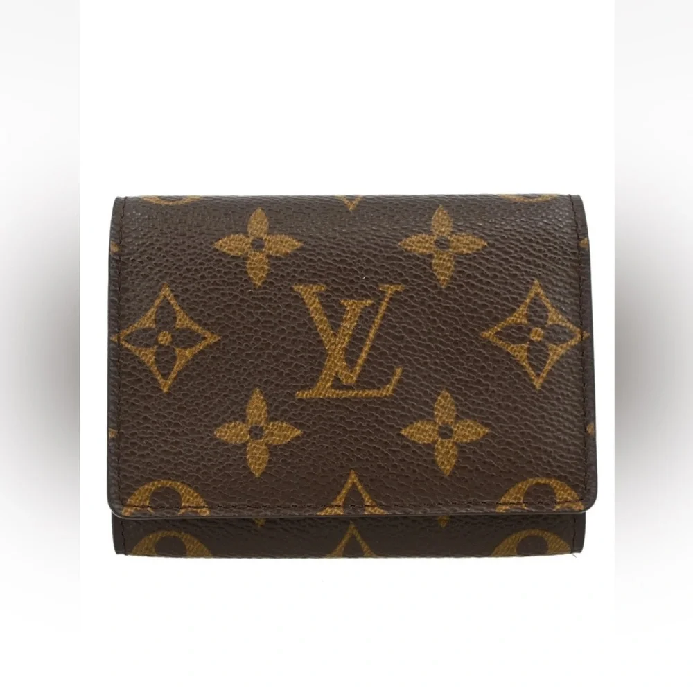 Louis Vuitton Brown Monogram Card Case Mini Wallet - Picture 16 of 16
